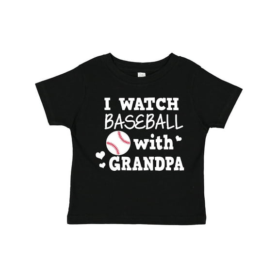 Inktastic I Watch Baseball with My Grandpa Boys or Girls Toddler T-Shirt