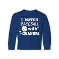 thumbnail image 1 of Inktastic I Watch Baseball with My Grandpa Long Sleeve Youth T-Shirt, 1 of 5