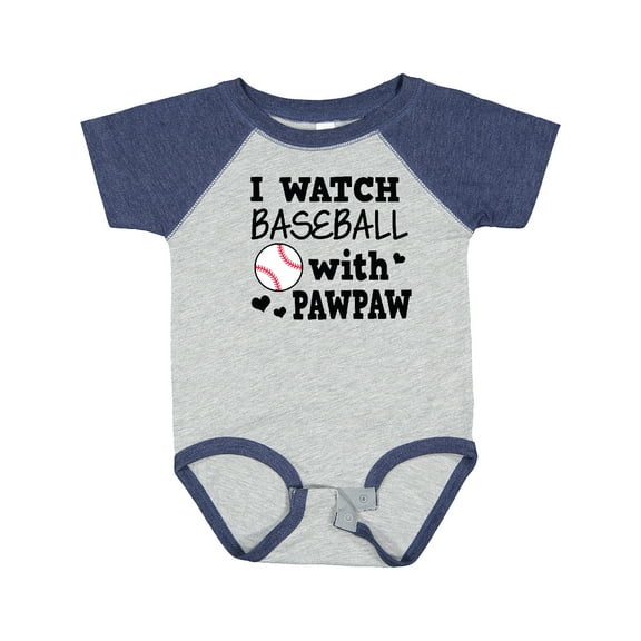 Inktastic I Watch Baseball with My Pawpaw Boys Baby Bodysuit