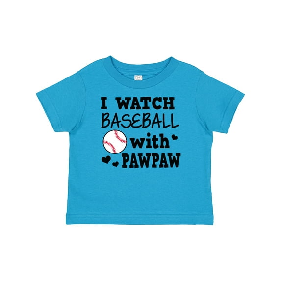 Inktastic I Watch Baseball with My Pawpaw Boys Baby T-Shirt