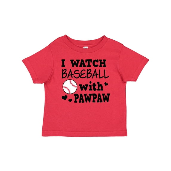 Inktastic I Watch Baseball with My Pawpaw Boys Baby T-Shirt