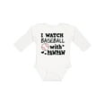 thumbnail image 1 of Inktastic I Watch Baseball with My Pawpaw Boys Long Sleeve Baby Bodysuit, 1 of 5