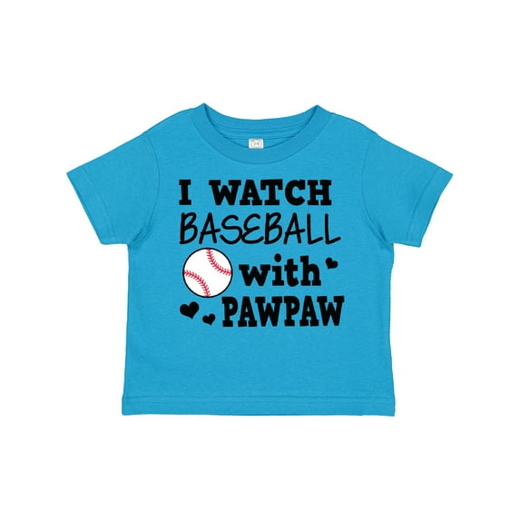 Inktastic I Watch Baseball with My Pawpaw Boys Toddler T-Shirt