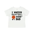 thumbnail image 1 of Inktastic I Watch Basketball with Dad Boys Toddler T-Shirt, 1 of 5