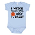 thumbnail image 1 of Inktastic I Watch Basketball with Daddy Boys Baby Bodysuit, 1 of 5