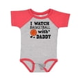 thumbnail image 1 of Inktastic I Watch Basketball with Daddy Boys Baby Bodysuit, 1 of 5