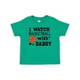 thumbnail image 1 of Inktastic I Watch Basketball with Daddy Boys Baby T-Shirt, 1 of 5