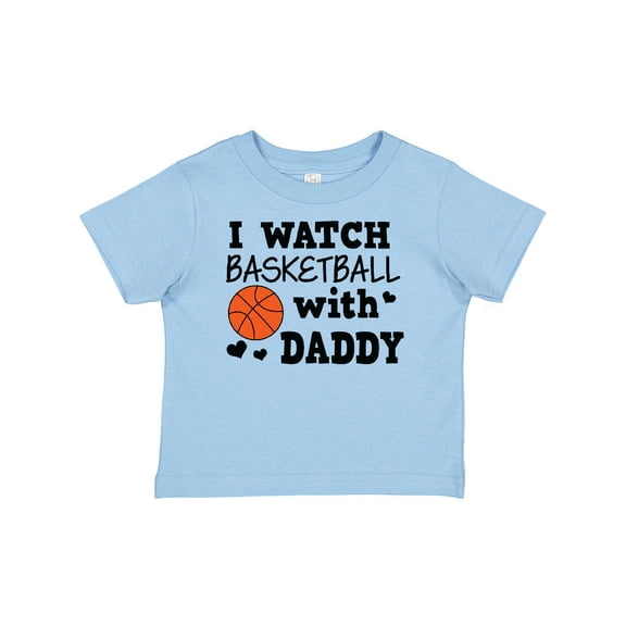 Inktastic I Watch Basketball with Daddy Boys Baby T-Shirt