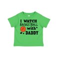 thumbnail image 1 of Inktastic I Watch Basketball with Daddy Boys Toddler T-Shirt, 1 of 5