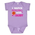 thumbnail image 1 of Inktastic I Watch Basketball with Daddy Boys or Girls Baby Bodysuit, 1 of 5