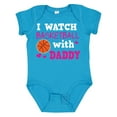 thumbnail image 1 of Inktastic I Watch Basketball with Daddy Boys or Girls Baby Bodysuit, 1 of 5