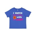 thumbnail image 1 of Inktastic I Watch Basketball with Daddy Boys or Girls Baby T-Shirt, 1 of 5