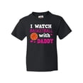 thumbnail image 1 of Inktastic I Watch Basketball with Daddy Youth T-Shirt, 1 of 5