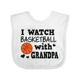 thumbnail image 1 of Inktastic I Watch Basketball with Grandpa Boys Baby Bib, 1 of 4
