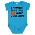 thumbnail image 1 of Inktastic I Watch Basketball with Grandpa Boys Baby Bodysuit, 1 of 5