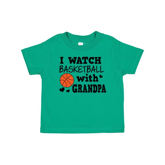 Inktastic I Watch Basketball with Grandpa Boys Baby T-Shirt