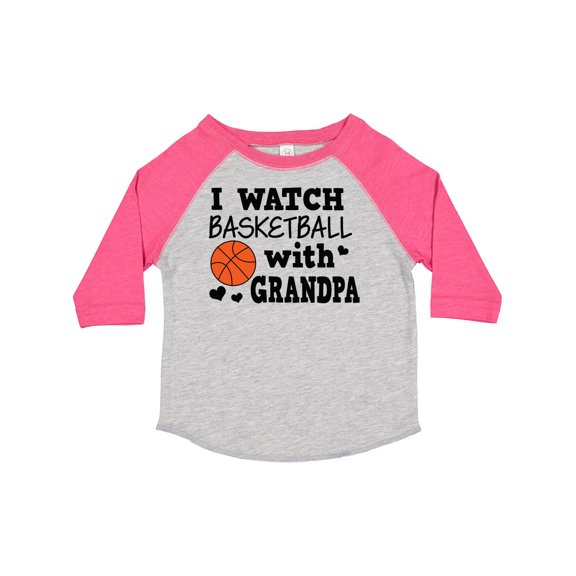 Inktastic I Watch Basketball with Grandpa Boys Toddler T-Shirt