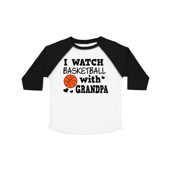 Inktastic I Watch Basketball with Grandpa Boys Toddler T-Shirt