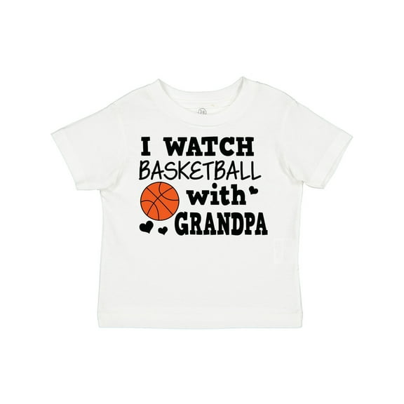Inktastic I Watch Basketball with Grandpa Boys Toddler T-Shirt