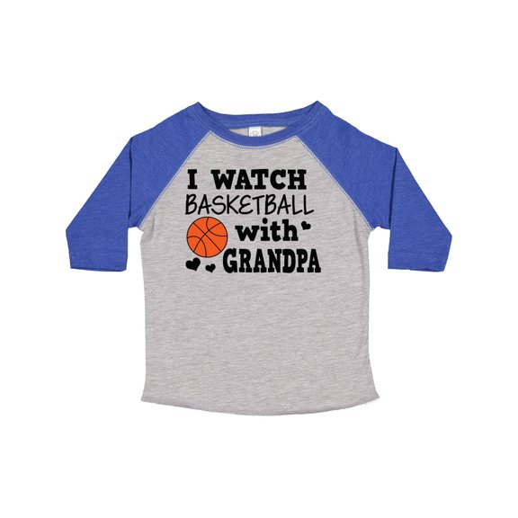 Inktastic I Watch Basketball with Grandpa Boys Toddler T-Shirt