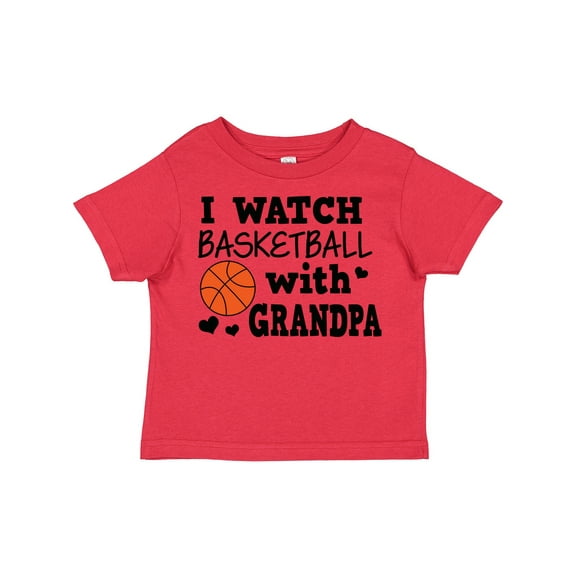 Inktastic I Watch Basketball with Grandpa Boys Toddler T-Shirt