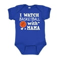 thumbnail image 1 of Inktastic I Watch Basketball with Mama Boys Baby Bodysuit, 1 of 5
