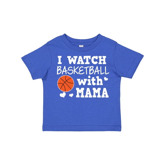 Inktastic I Watch Basketball with Mama Boys Toddler T-Shirt