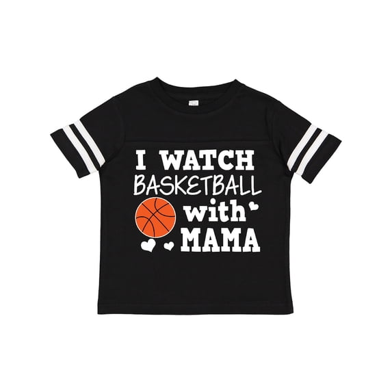 Inktastic I Watch Basketball with Mama Boys Toddler T-Shirt