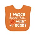 thumbnail image 1 of Inktastic I Watch Basketball with Mommy Boys Baby Bib, 1 of 4
