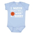 thumbnail image 1 of Inktastic I Watch Basketball with Mommy Boys Baby Bodysuit, 1 of 5