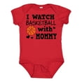 thumbnail image 1 of Inktastic I Watch Basketball with Mommy Boys Baby Bodysuit, 1 of 5