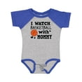 thumbnail image 1 of Inktastic I Watch Basketball with Mommy Boys Baby Bodysuit, 1 of 5