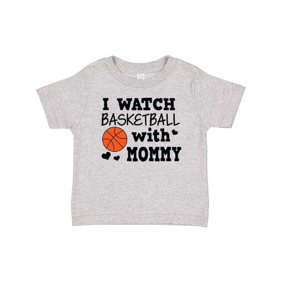 Inktastic I Watch Basketball with Mommy Boys Baby T-Shirt