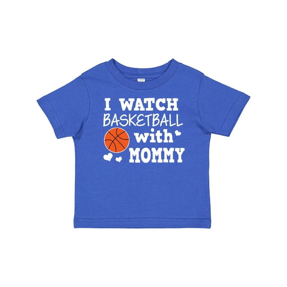Inktastic I Watch Basketball with Mommy Boys Baby T-Shirt