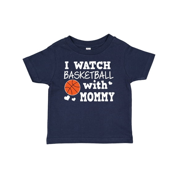 Inktastic I Watch Basketball with Mommy Boys Baby T-Shirt
