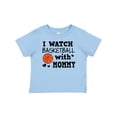 thumbnail image 1 of Inktastic I Watch Basketball with Mommy Boys Baby T-Shirt, 1 of 5