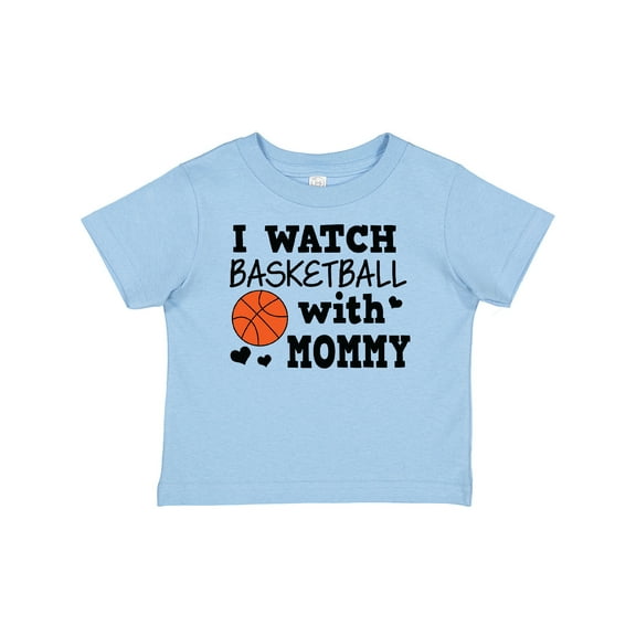 Inktastic I Watch Basketball with Mommy Boys Baby T-Shirt