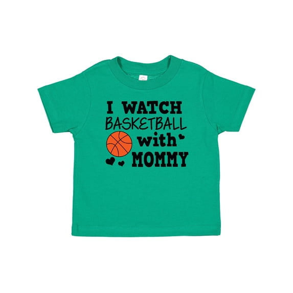 Inktastic I Watch Basketball with Mommy Boys Baby T-Shirt