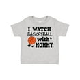 thumbnail image 1 of Inktastic I Watch Basketball with Mommy Boys Toddler T-Shirt, 1 of 5