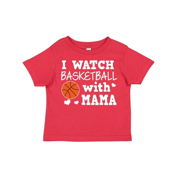 Inktastic I Watch Basketball with Mama Boys Toddler T-Shirt