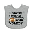 thumbnail image 1 of Inktastic I Watch Football with My Daddy Boys or Girls Baby Bib, 1 of 4