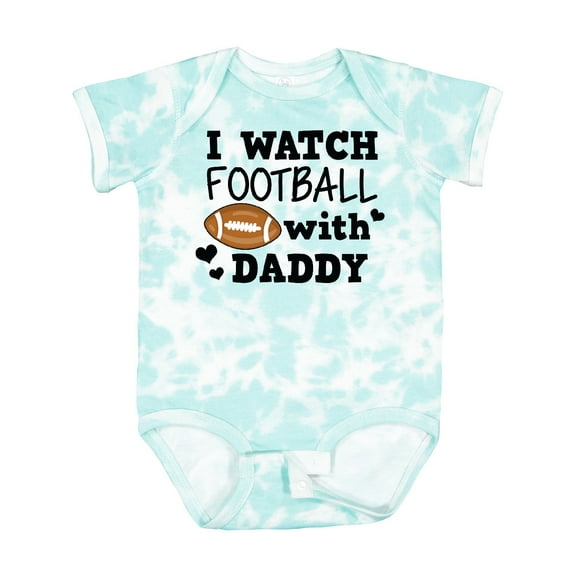 Inktastic I Watch Football with My Daddy Boys or Girls Baby Bodysuit