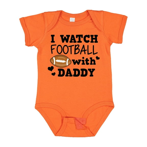 Inktastic I Watch Football with My Daddy Boys or Girls Baby Bodysuit