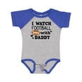 thumbnail image 1 of Inktastic I Watch Football with My Daddy Boys or Girls Baby Bodysuit, 1 of 5