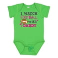 thumbnail image 1 of Inktastic I Watch Football with My Daddy Boys or Girls Baby Bodysuit, 1 of 5
