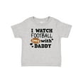 thumbnail image 1 of Inktastic I Watch Football with My Daddy Boys or Girls Baby T-Shirt, 1 of 5