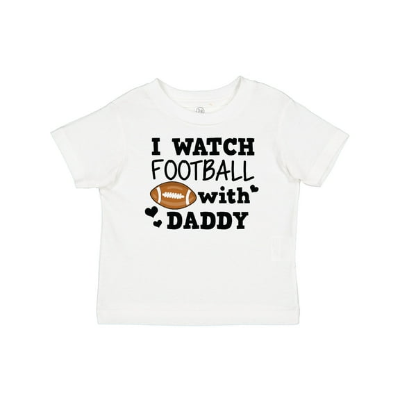 Inktastic I Watch Football with My Daddy Boys or Girls Baby T-Shirt