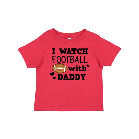 Inktastic I Watch Football with My Daddy Boys or Girls Baby T-Shirt