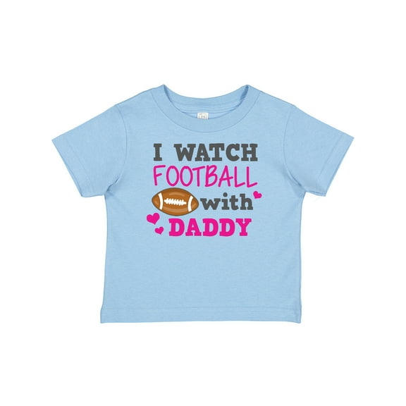 Inktastic I Watch Football with My Daddy Boys or Girls Baby T-Shirt