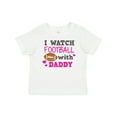 thumbnail image 1 of Inktastic I Watch Football with My Daddy Boys or Girls Baby T-Shirt, 1 of 5